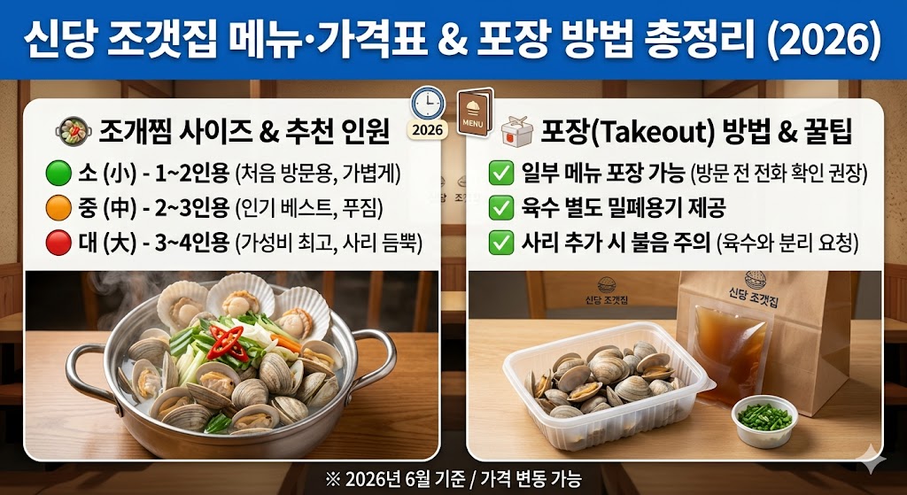 신당조갯집 포장